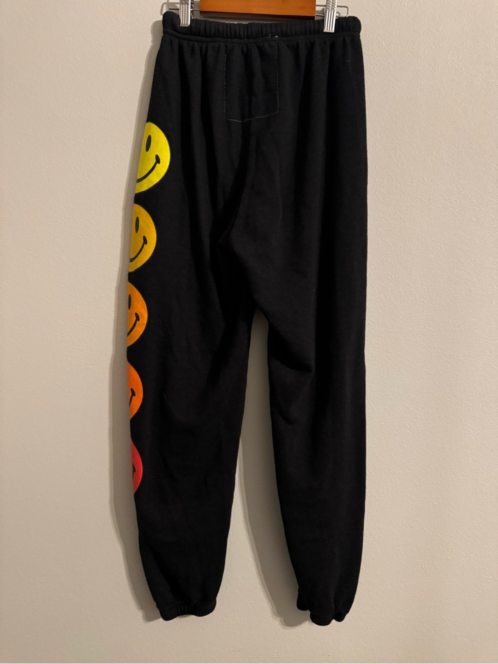 Aviator Nation Black Smiley Face Cropped Hoodie & Sweatpants Set - Picture 7 of 7